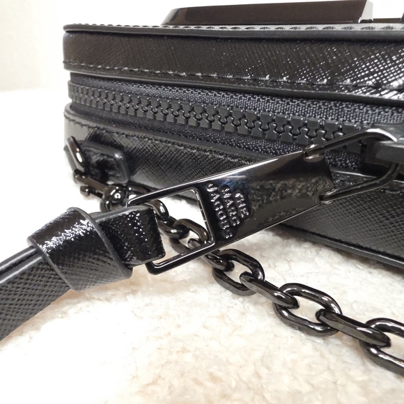 Marc Jacobs The Hot Shot Black Saffiano Leather Crossbody Bag - Picture 13 of 15